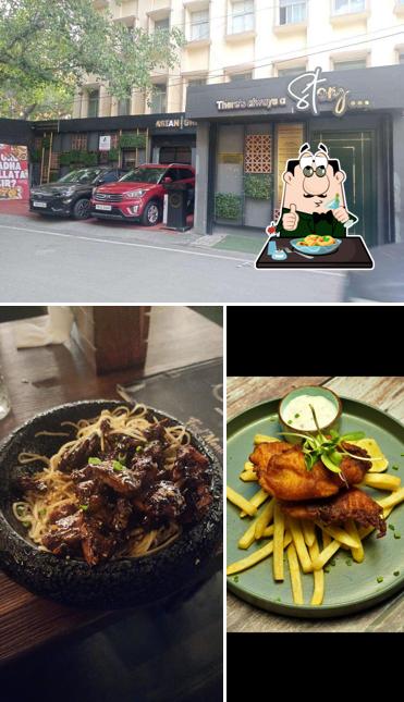 The restaurant's food and exterior