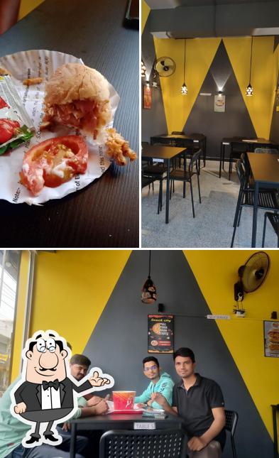 The picture of Snack City’s interior and food