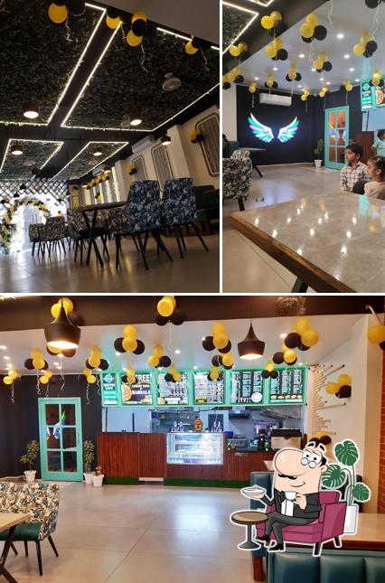 The interior of Doppio Cafe