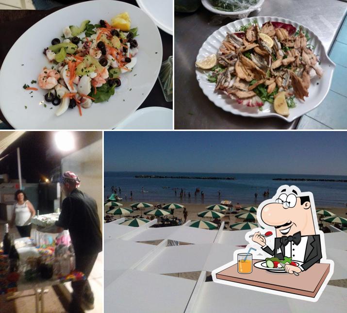 Cibo al Ristorante Bagno Marina Beach