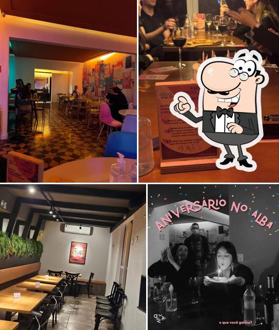 Veja imagens do interior do Alba Wine Bar