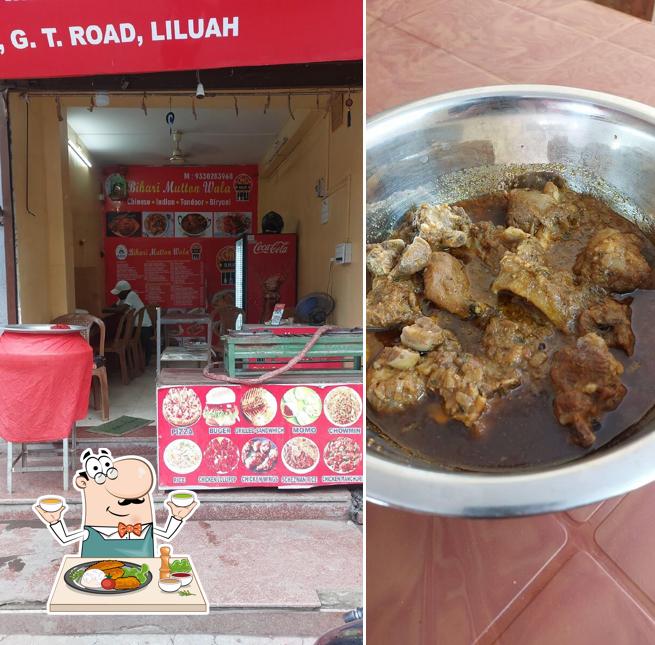 Food at Bihari Mutton Wala