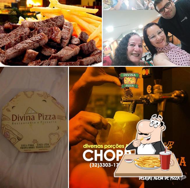 Prove cbatatas fritas francesas no Divina Pizza