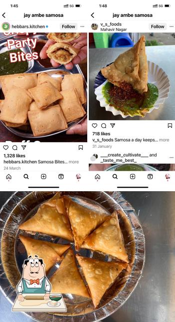 Samosa at JAY AMBE SAMOSA CENTRE