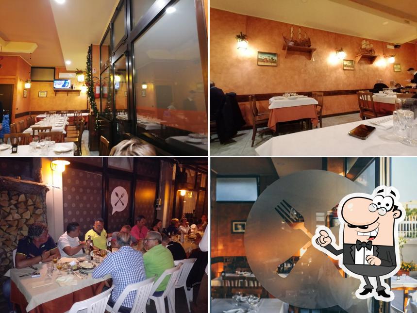 Gli interni di L'Arena del gusto Ristorante, pizzeria