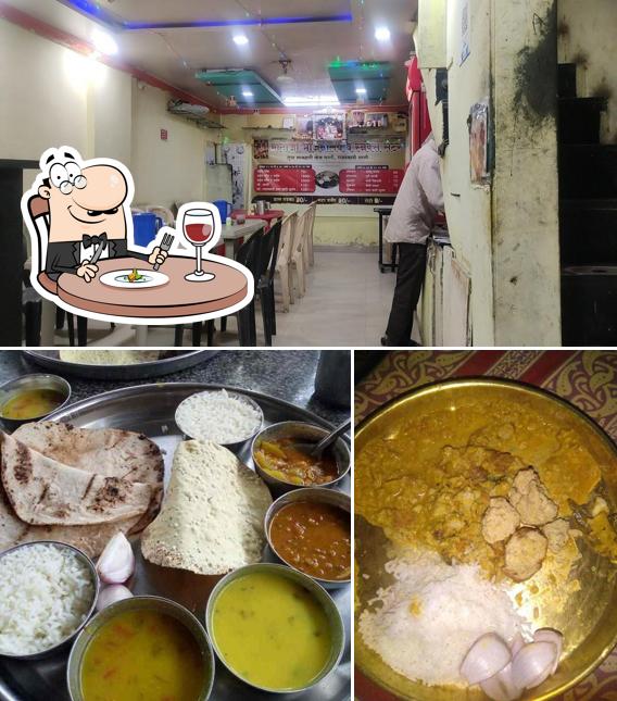 The picture of food and interior at Mataji Bhojanalaya Veg Thali