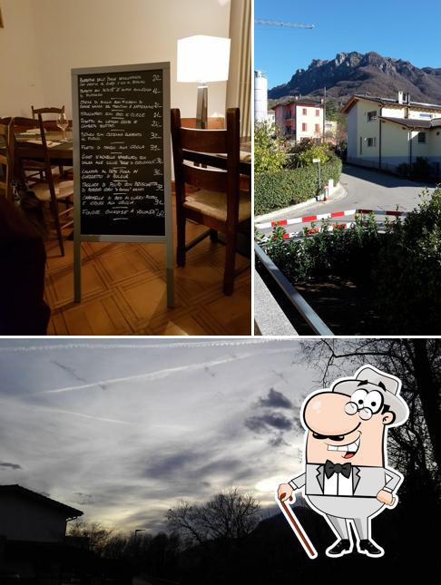Questa è la immagine che mostra la esterno e lavagna di Ristorante Miramonti