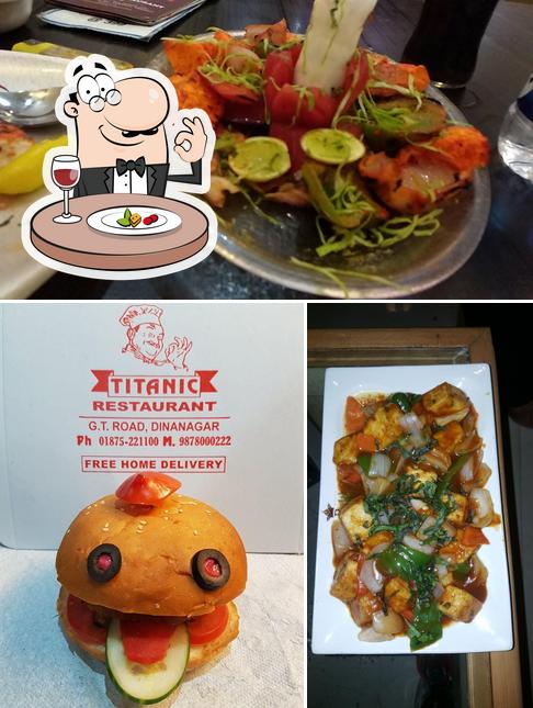 Food at Titanic Restaurant