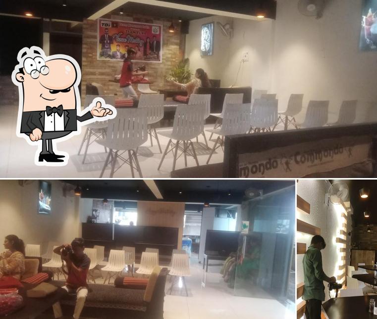 Take a seat at one of the tables at Daily Dose
