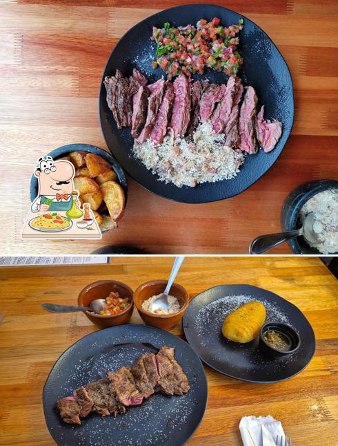 Platos en Dona Nice Steakhouse