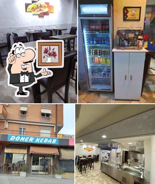 Gli interni di Kebab Mubi
