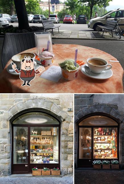 La foto di cibo e tavolo da pranzo da Latteria Caffetteria Di Zia Manu