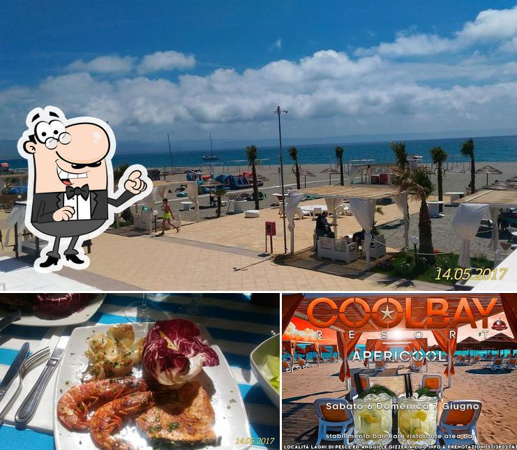 Questa è la foto che mostra la interni e frutti di mare di Sunset Trattoria di Mare