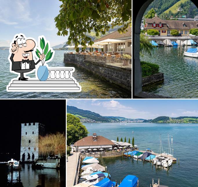 Goditi la vista dall'area esterna di Hotel Winkelried