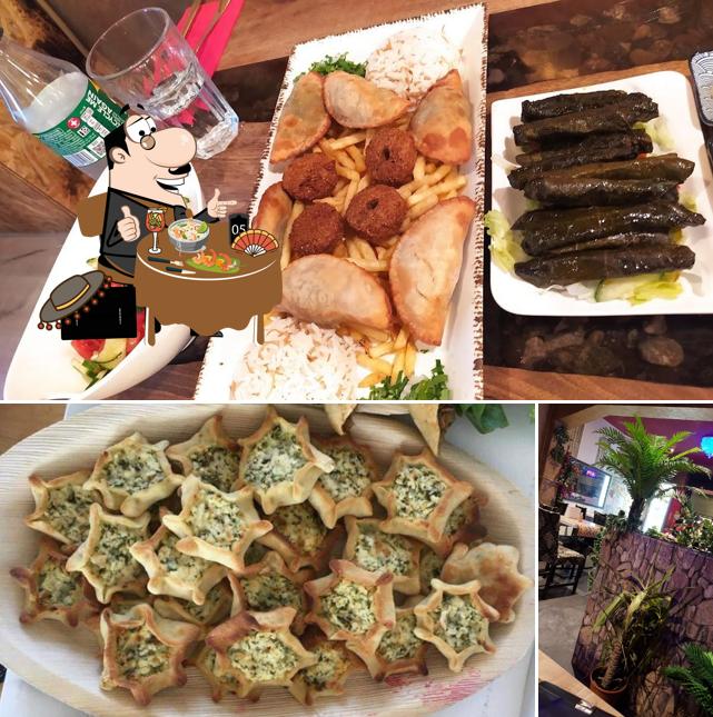 Dai un’occhiata alla foto che presenta la cibo e esterno di Restaurant Orient