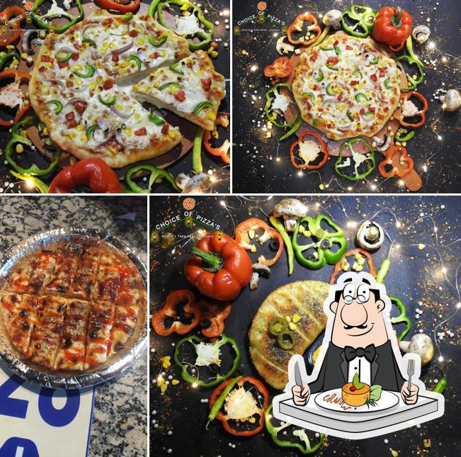 Meals at Choice of pizza's