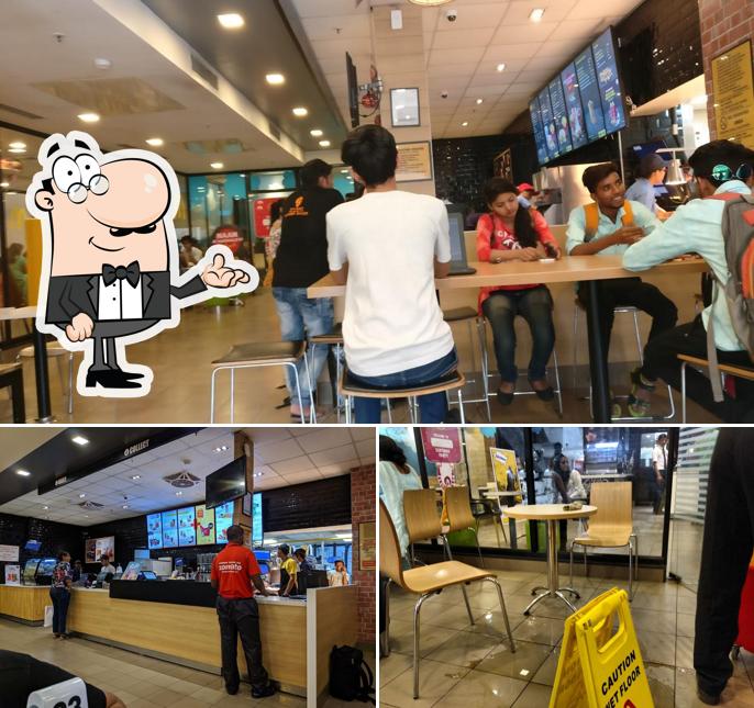 The interior of McDonald's
