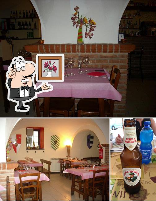 La interni e birra del ristorante