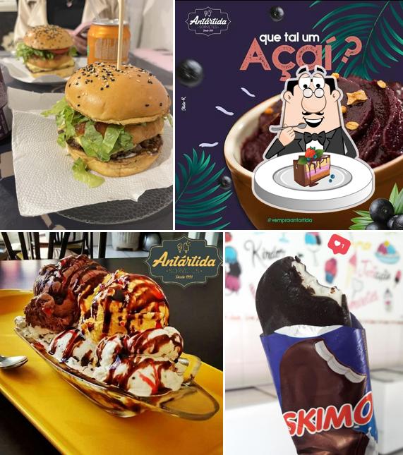 Bolo de chocolate em Antártida Sorvetes