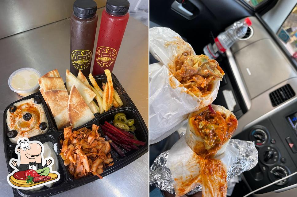 Shawarmaji Airoli serves meat meals