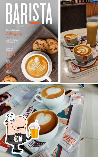 Enjoy a beverage at Barista cafe
