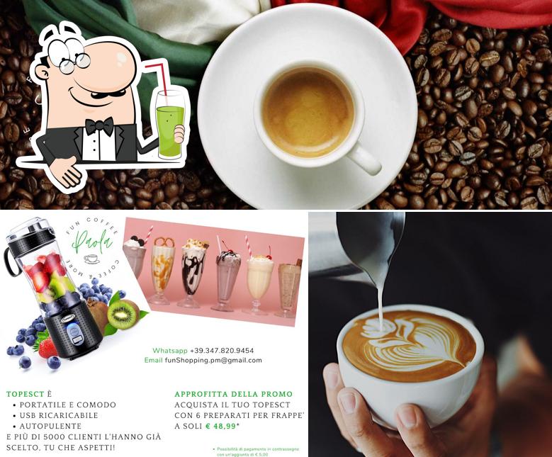 Goditi un drink a Fun Coffee di Maniezzo Paola - vendita online di caffè artigianale e delizie