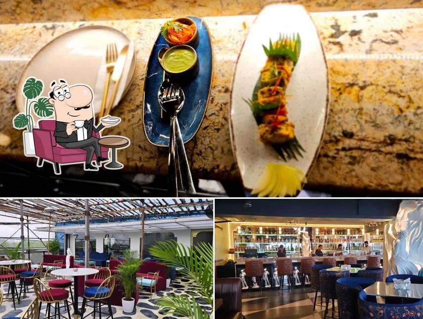 This is the photo showing interior and food at DADDY BY LORD OF THE DRINKS - Navi Mumbai ( Indra Hospitality)