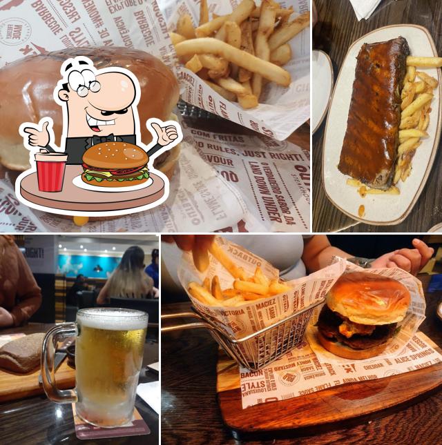 Hambúrguer em Outback Steakhouse