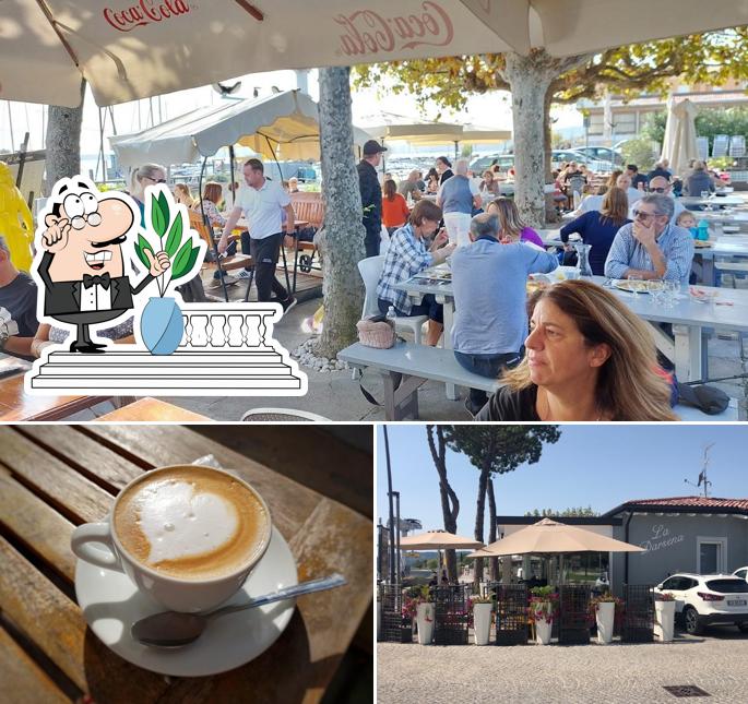 La esterno e bevanda del ristorante