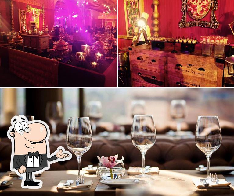 The photo of Aurah’s interior and bar counter