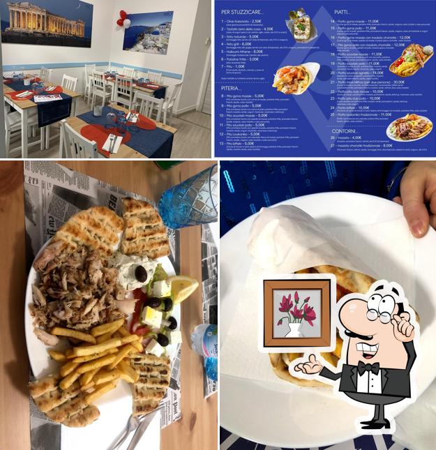 Gli interni di Mithos Greek pita gyros Ristorante greco tavola calda