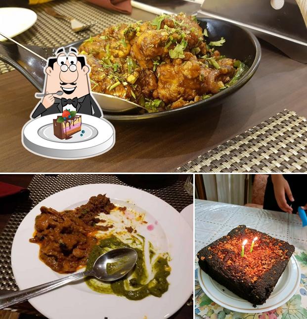 Chocolate cake at Silver Spoon