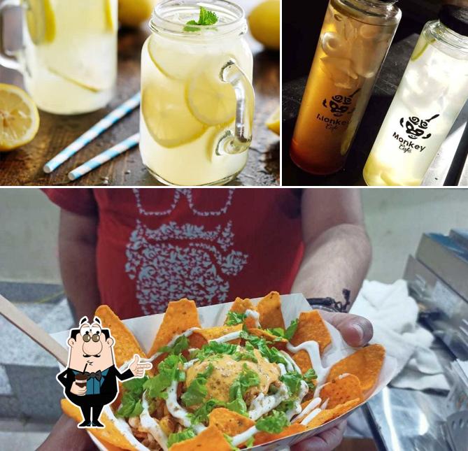 Enjoy a drink at The Monkey Cafe