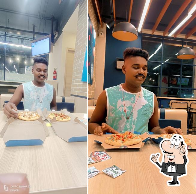 The interior of Domino's Pizza