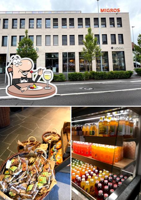 La immagine della cibo e esterno di LOCAL Hotel - Apartments, Markt, Restaurant und Store - Suhr