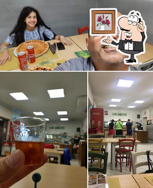 La immagine di interni e bevanda da Los Amigos Pizzeria Rosticceria Reggio Calabria