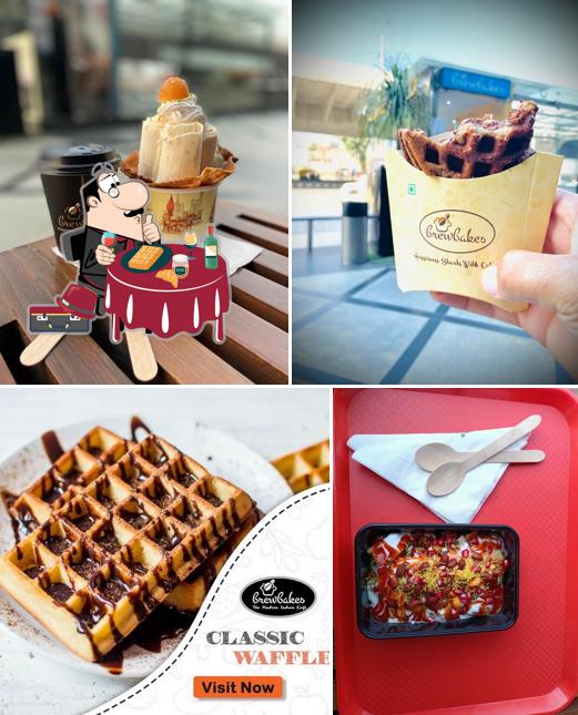 Waffles at Brewbakes ludhiana outlet