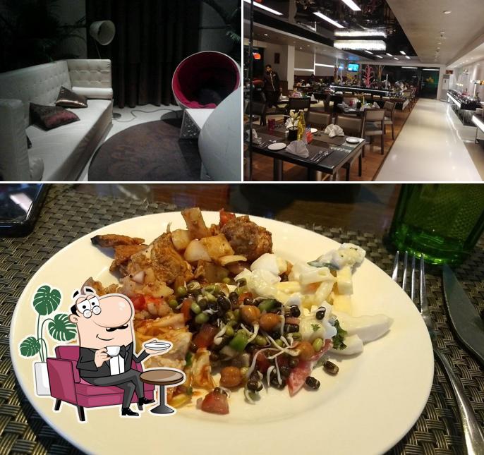 Take a seat at one of the tables at Cafe Treat