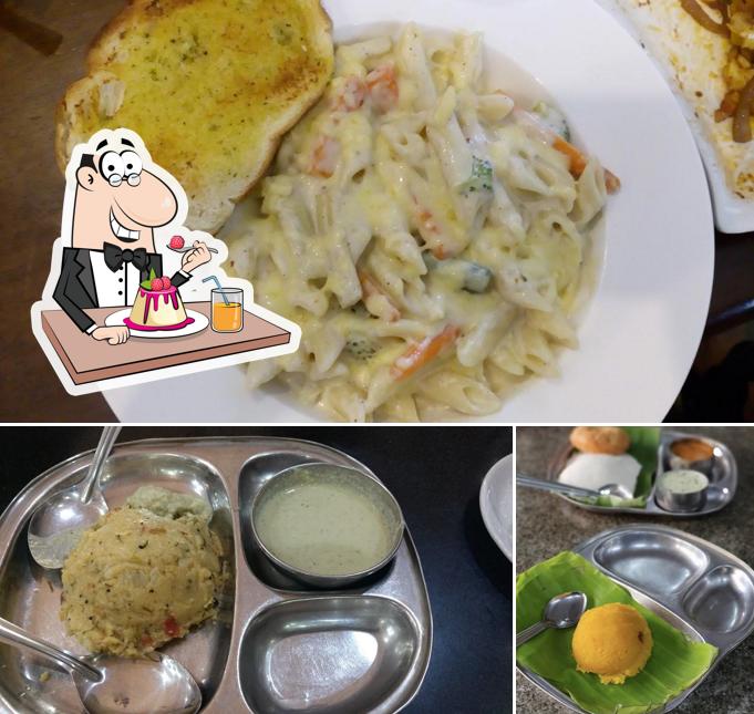 Prakash Cafe serves a variety of sweet dishes