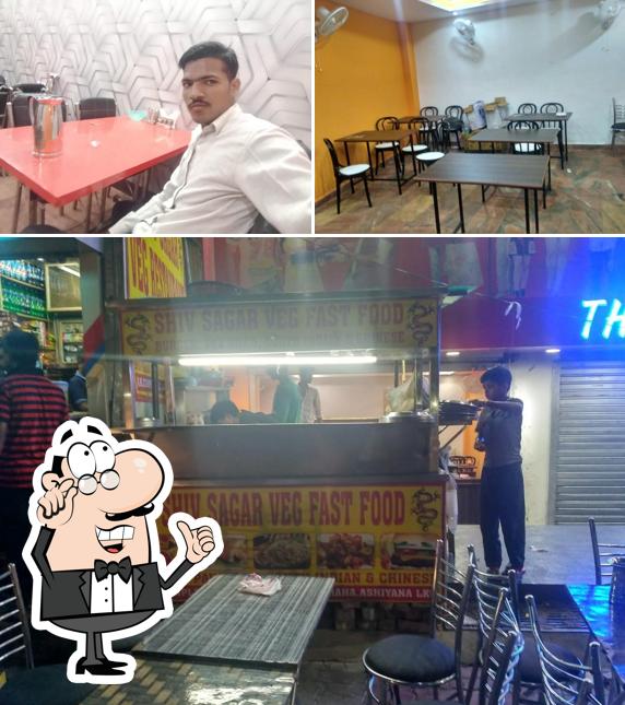 The interior of Shiv Sagar Veg Restaurant