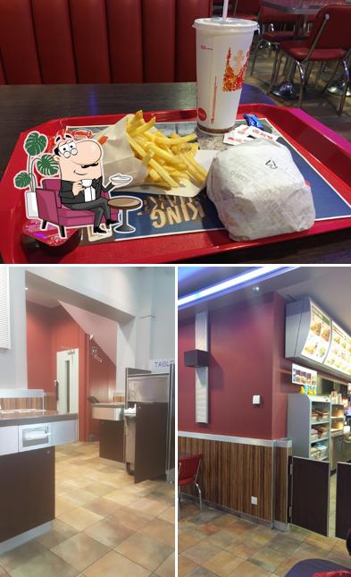 Gli interni di Burger King