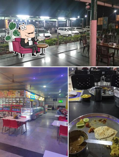 The interior of FOUJI DHABA old dhaba