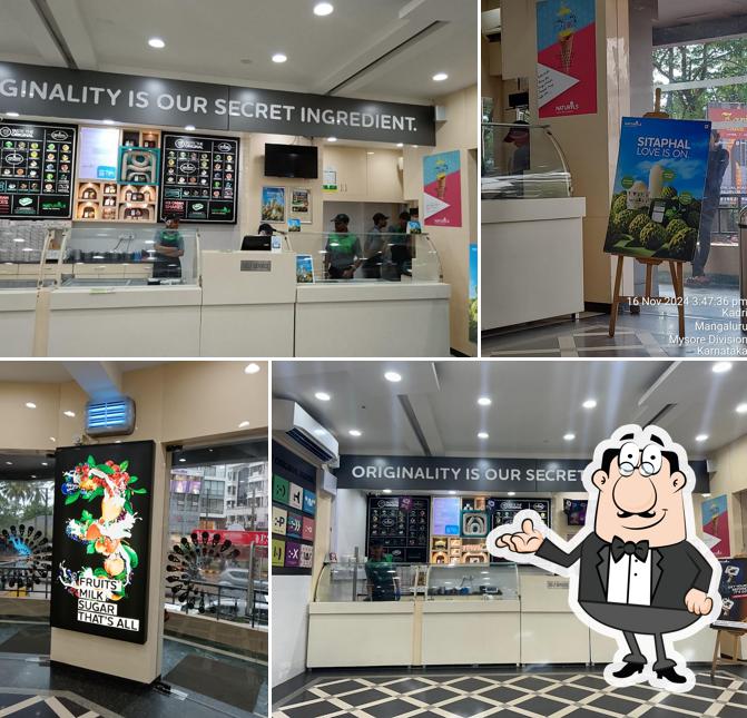 The interior of Naturals Ice Cream