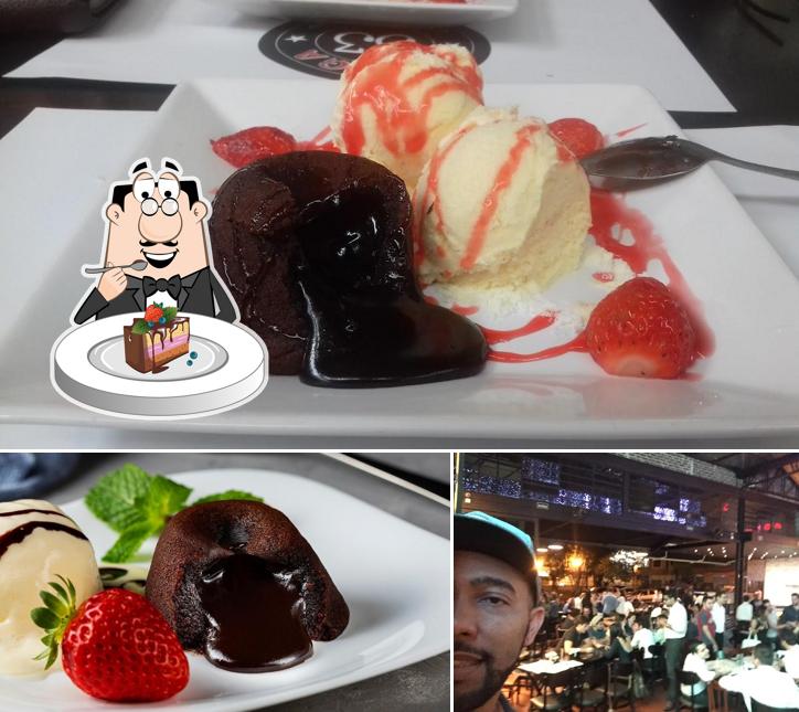 Bolo de chocolate em Adega 33