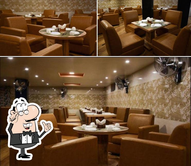 The interior of Purnima Restaurant