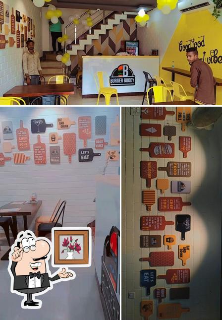 The interior of Burger Buddy Chhatarpur