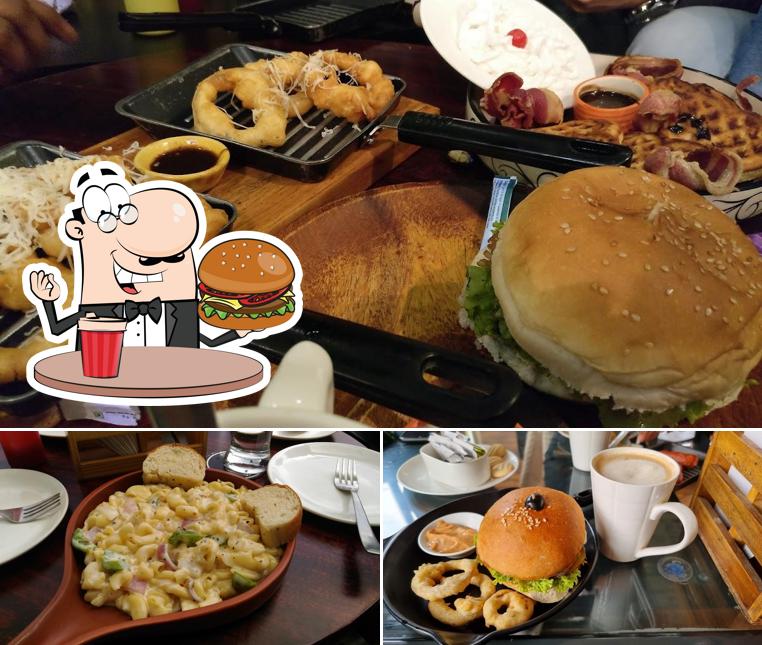 Taste one of the burgers available at Dylan's Café