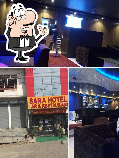 The interior of Hotel Sara