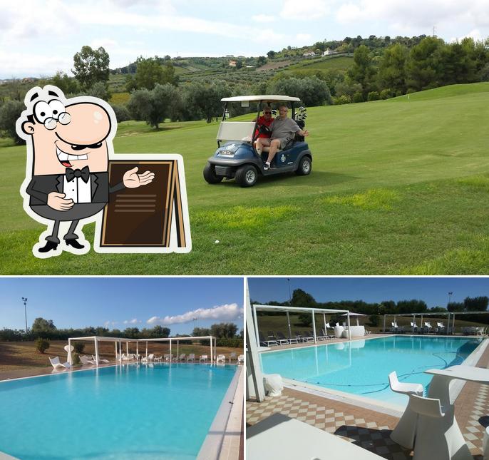 Goditi la vista dall'area esterna di Golf il Cerreto di Miglianico