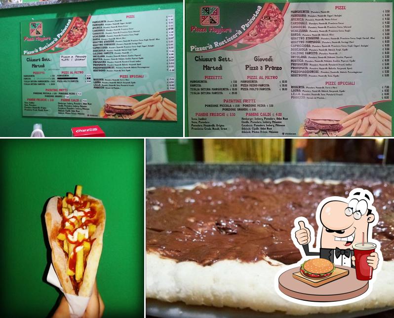 Ordina un hamburger a Piazza Maggiore - Pizzeria, Rosticceria, Paninoteca